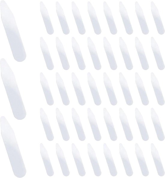 Allecto Premium - Inserts de col de chemise pour chemises pour hommes - barre de col pratique - jaune clair - taille M. Offre un soutien simple et créatif.