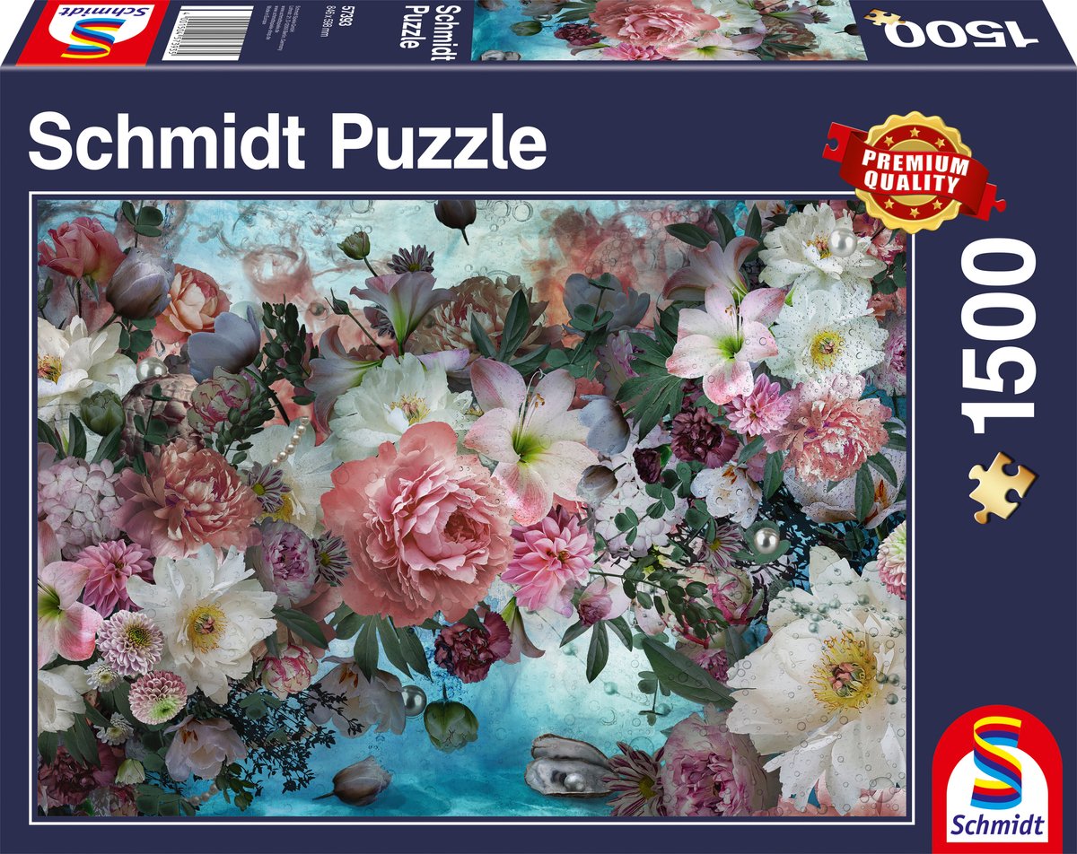 Bloemen onder water, 1500 stukjes