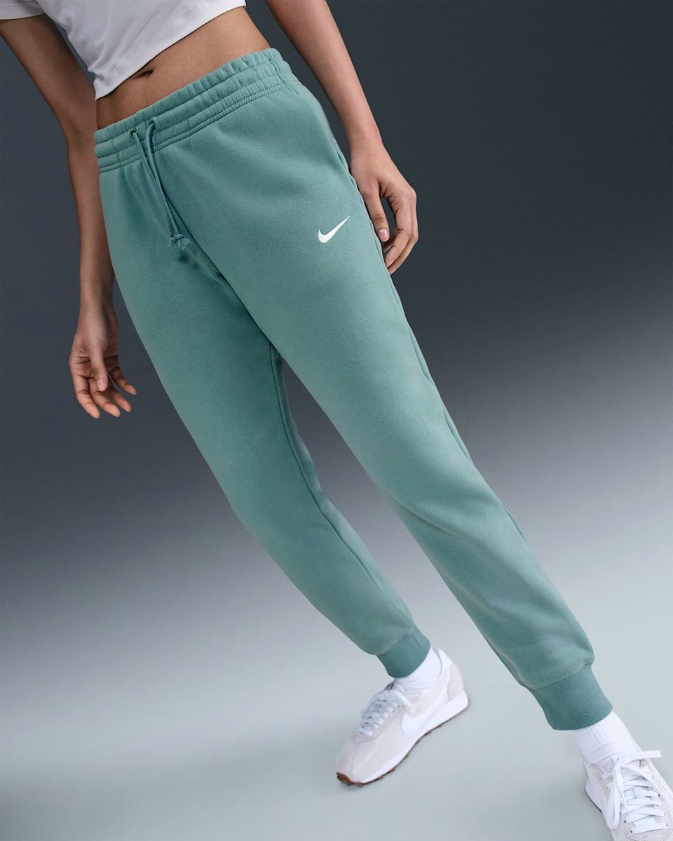 NIKE sportswear phoenix fleece women’ pant Sport joggingbroek dames Off Creme
