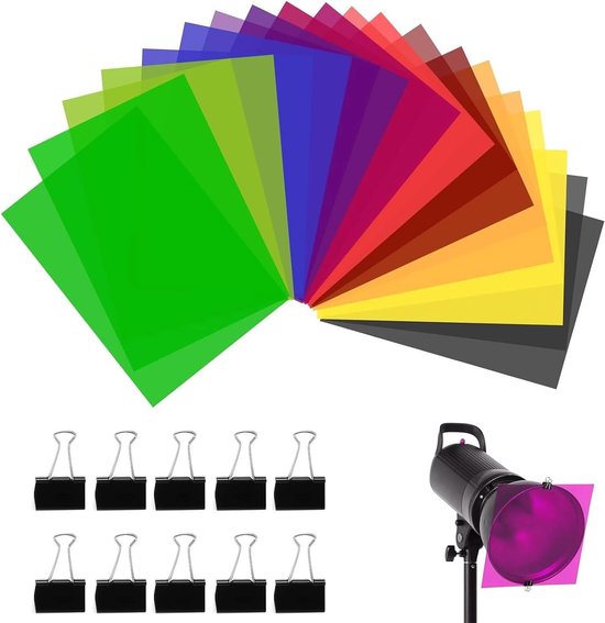 SMDV Lichtfilter-Kit Für Speedbox-Flip Softbox | 7 Farbfil Gel Frame Diffusor Wabenaufsatz