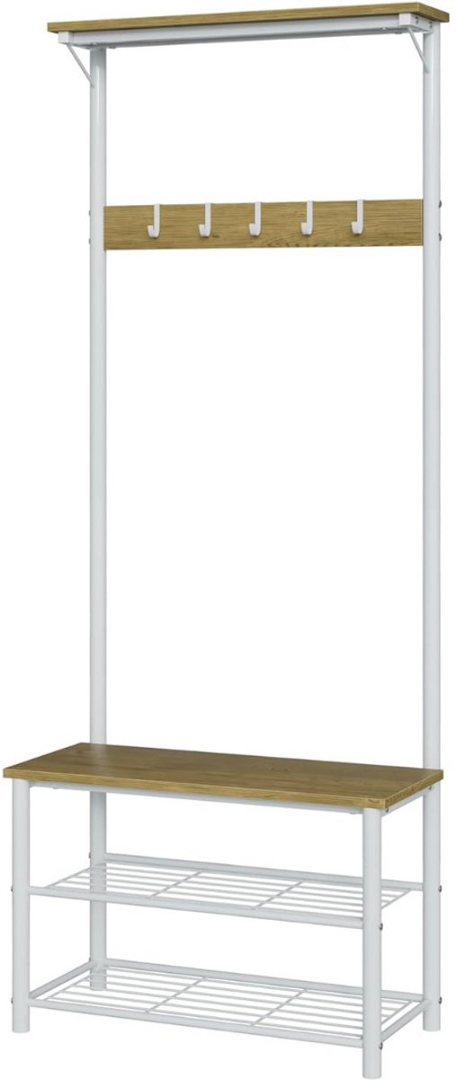 Halmeubel met Kapstok - Halbank - Halkastje