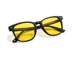 Innovaland - Nachtbril Auto - Heren - Dames - Computerbril - Gele Bril - Gele Zonnebril - Avond Bril - Night Vision - Voor autorijden - Computeren - Gamen - Autobril - Computerbril