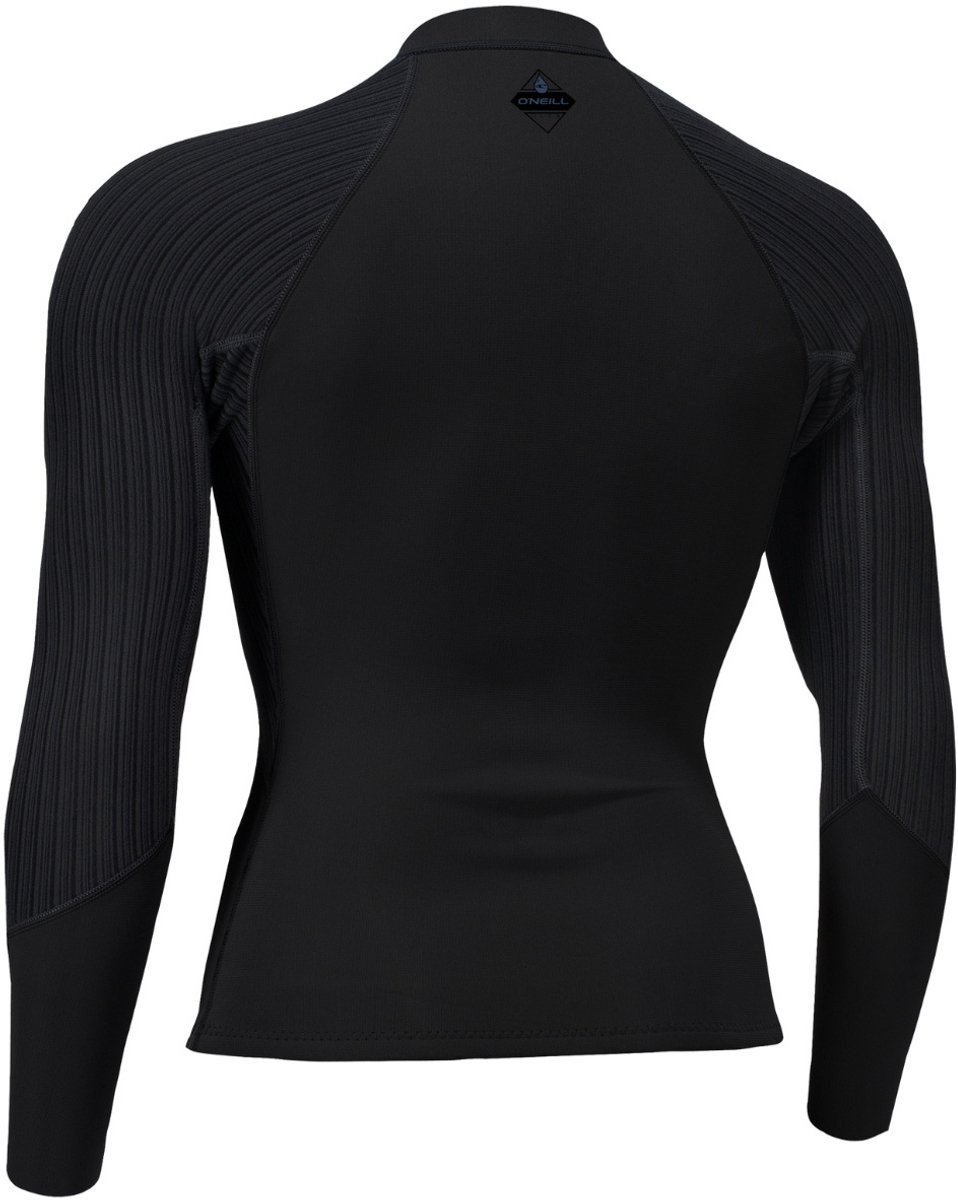 2025 O'Neill Dames Hyperfreak 2/ 1.5mm Front Zip Jacket - Black