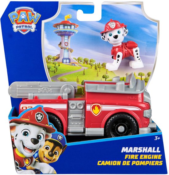 PAW Patrol - Marshall's Brandweerwagen - speelgoedauto met speelfiguur