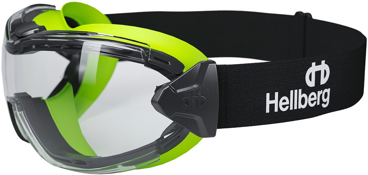 Hellberg Veiligheidsbril Ruimzicht (RZ) Neon Plus AF+AS END helder - END = Endurance Coating