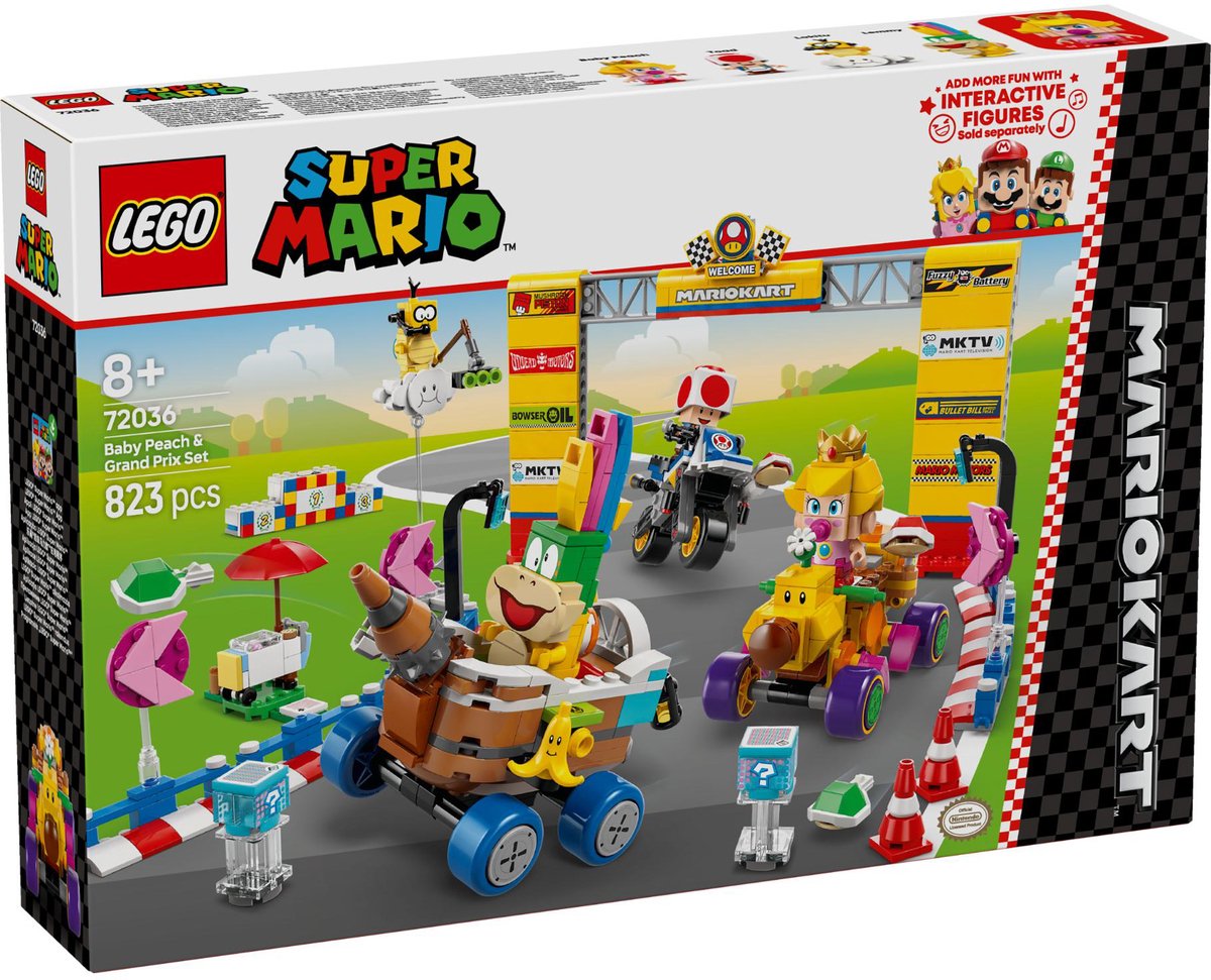 Mario Kart - Baby Peach en grand prix-set