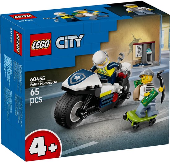 LEGO® City Achtervolging op Politiemotor - 60455