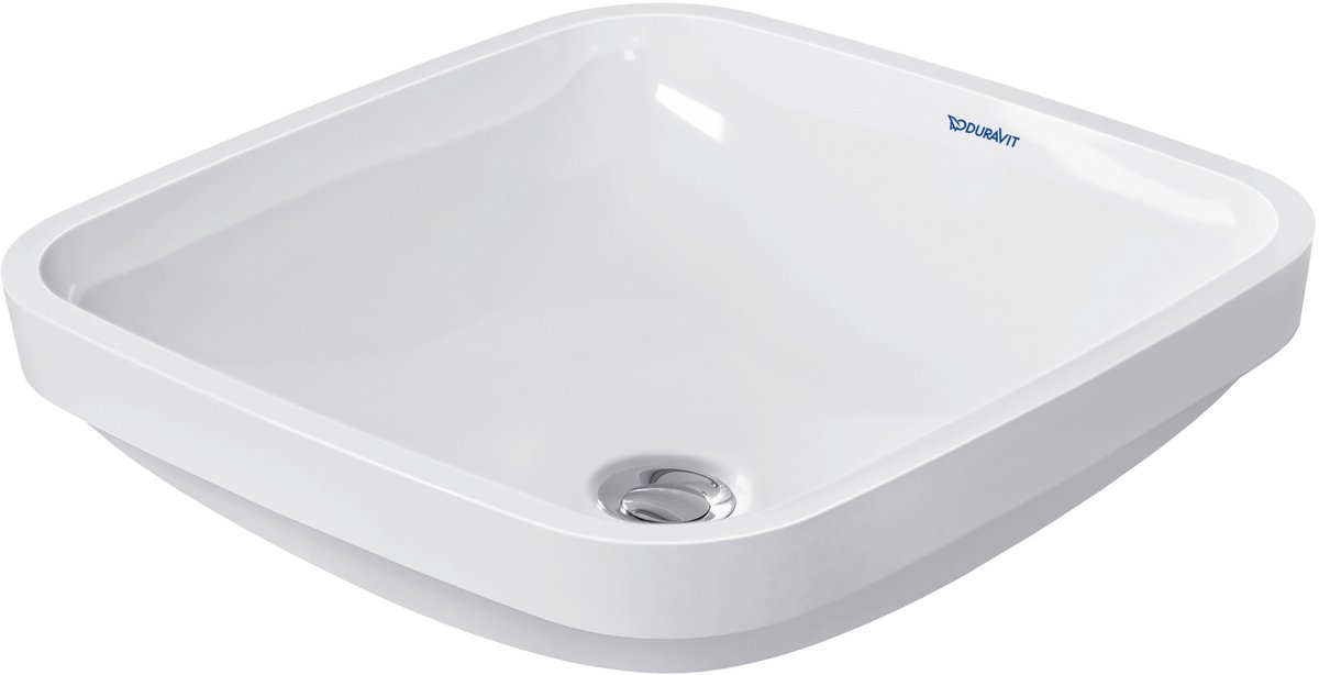 Duravit DuraStyle - Meubelwastafel 400x400, met WonderGliss, wit 03733700001