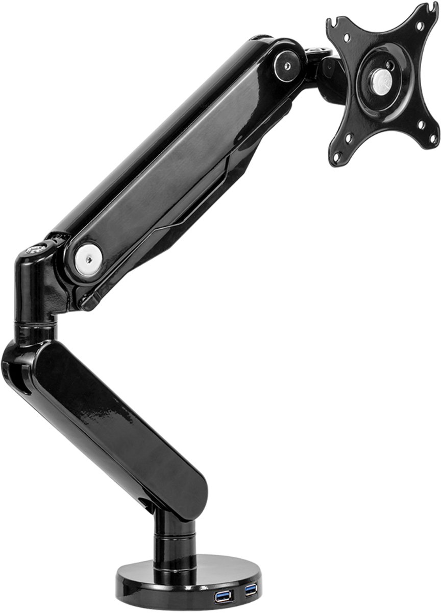 Fellowes Platinum - Monitor arm - 1 scherm - Tot 8 kg - Tot 32 inch - Gasveer - USB - Zwart thumbnail 6