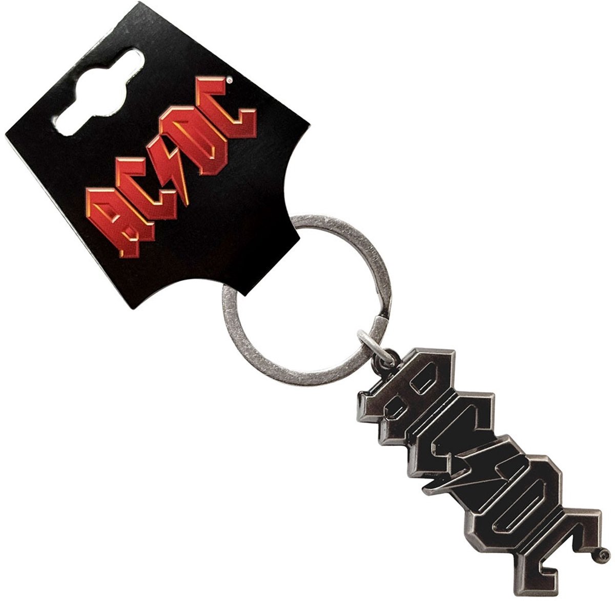 AC/DC - 3D Logo Sleutelhanger - Zilverkleurig
