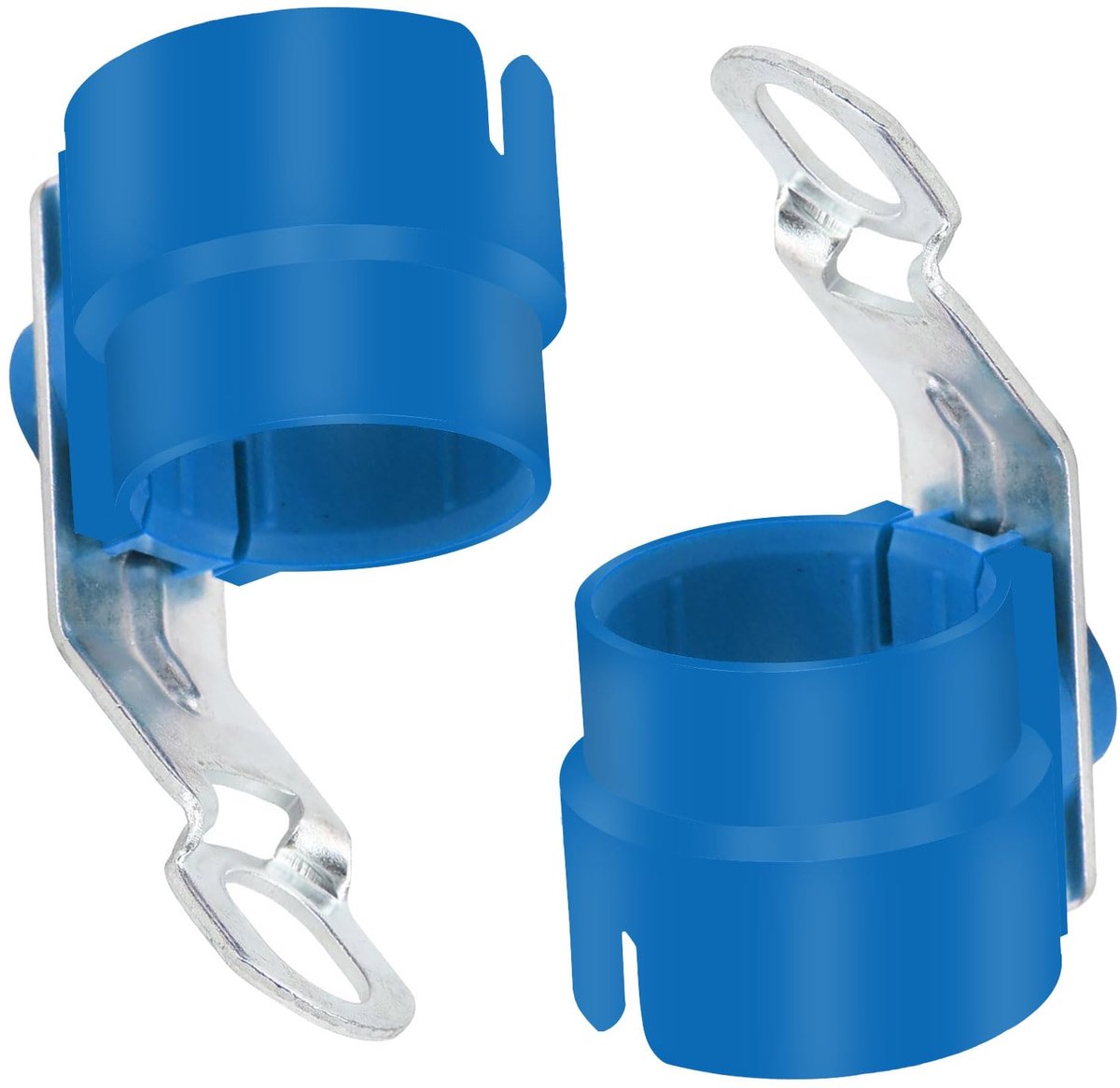 TRANKIELO® - Aanhangerconnector en houder - 7- en 13-pins adapter voor auto, caravan en fietsendrager - Blauw