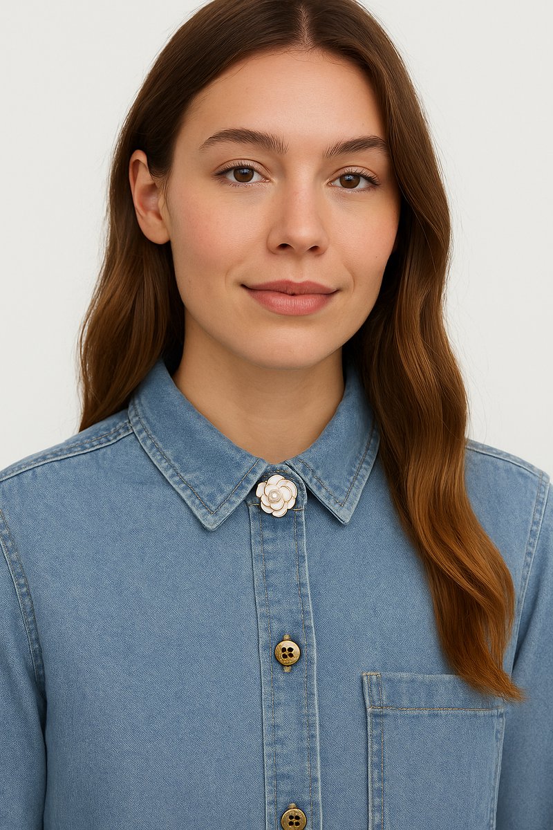 FRCOLOR 2 Delige Retro Sweater Clips met Parelketting Stevige Cardigan