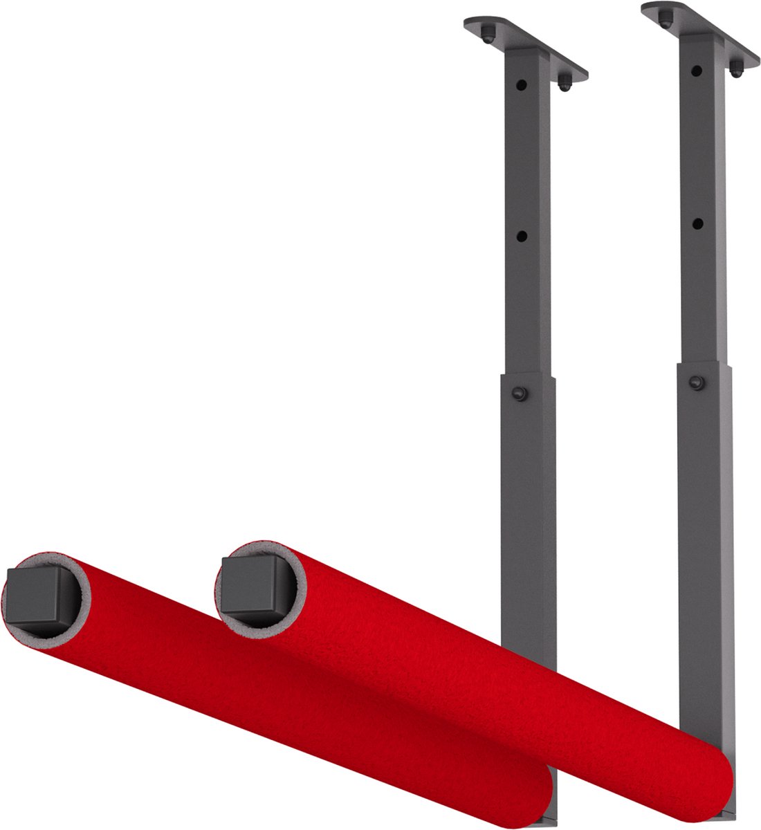 QLS WSU1 ROOD Hanghaak Ophangsysteem Plafondhaak Garage voor Ladder Fiets Gereedschap Opslag - 2 Stuks 10317