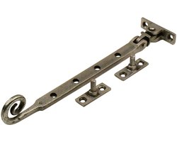 Good in Style - Gietijzeren Raamuitzetter - Klassiek Design voor Jouw Ramen - Pewter / Krul / 250mm