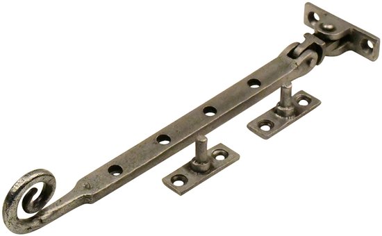 Good in Style - Gietijzeren Raamuitzetter - Klassiek Design voor Jouw Ramen - Pewter / Krul / 250mm