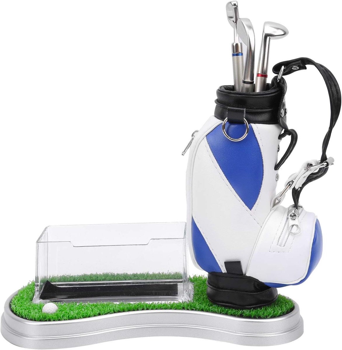 Allecto Plus - Gegraveerde Penhouder Set voor Golf Desktop - Decoratief Golfsouvenir - Persoonlijke Golfherinneringen - Ideale Golftoernooi Gift - Unieke Golfsouveniritems