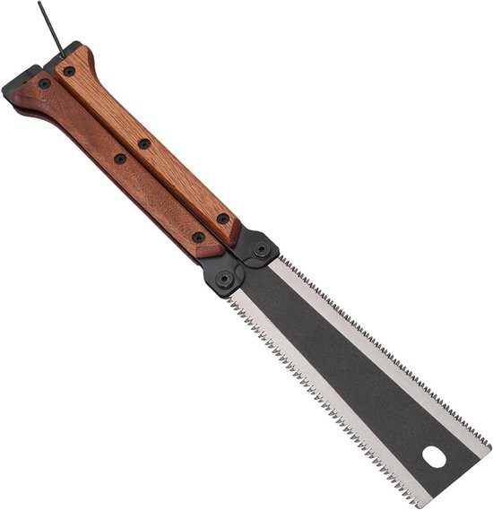 OSALADI Handgemaakte Houtbewerkingszaag Japanse Trekzaag Snijzaag Handzaag Kleine Trekzaag Dubbele Rand Decoupeerzaag Draagbare Mini Zaag Kleine Handzaag