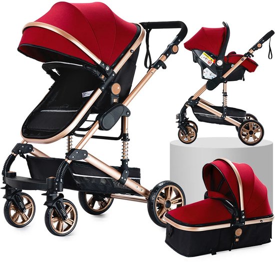 BIG Spielwarenfabrik BIG - Buggy - 3-in-1 Multifunctionele Aanhanger Loopwagen Met Verstelbare Remfunctie Inclusief 4 Fluisterwielen Bobby Car Hanger Voor Kinderen Vanaf 1 Jaar