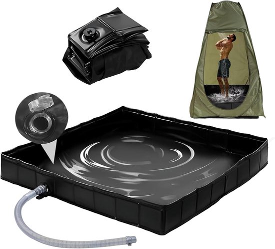 Opvouwbare douchebasis – draagbaar – binnen en buiten