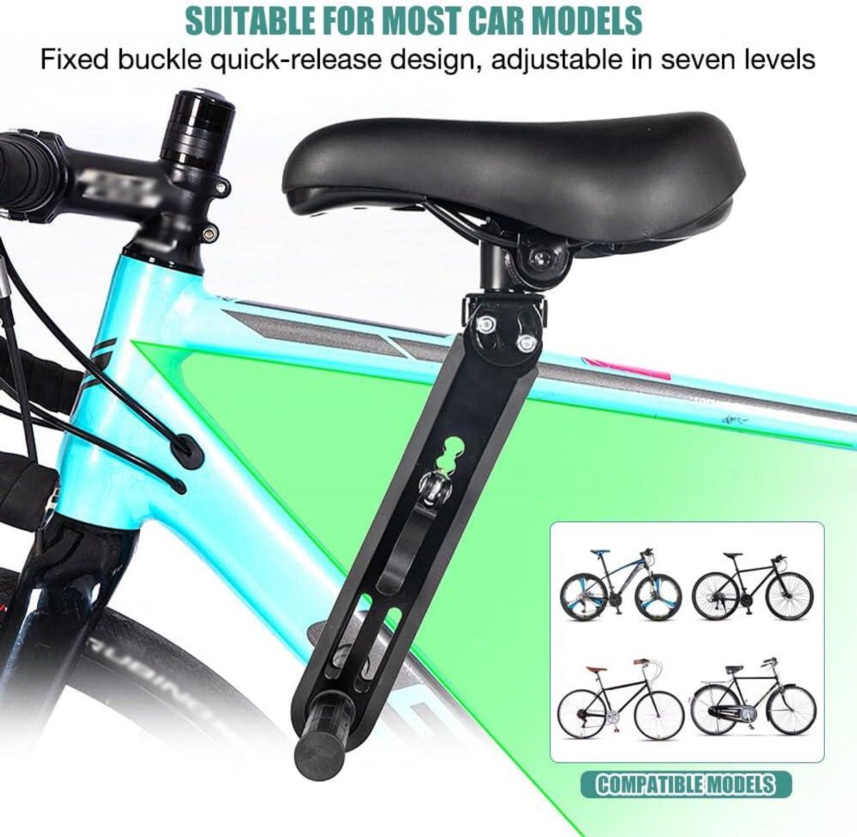 auvstar Kinderzitje, fiets voor, mountainbike, kinderzitje, zitting 360