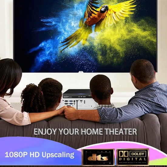 RFWR® Full HD Blu-Ray & DVD-speler met USB-ingang en meerdere uitgangspoorten — afbeelding 5