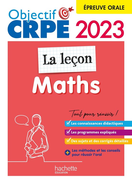 Objectif CRPE 2023 - Maths - La leçon - épreuve orale d'ad ... - cover