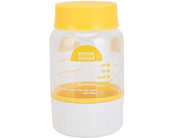 Allecto Plus - Botermaker van Premium Plastic - Makkelijk te Gebruiken en Schoon te Maken - Heerlijke Zelfgemaakte Boter met Recepten voor Gezinnen