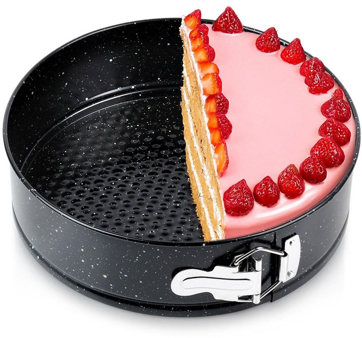 Springvorm Graniet 24 cm - Taartvorm - Bakvorm - Cakevorm