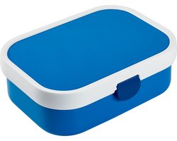 Mepal Campus Lunchbox voor Kinderen – Blauw – Met Handige Vakjes – Ruimte voor 4 Boterhammen - Broodtrommel