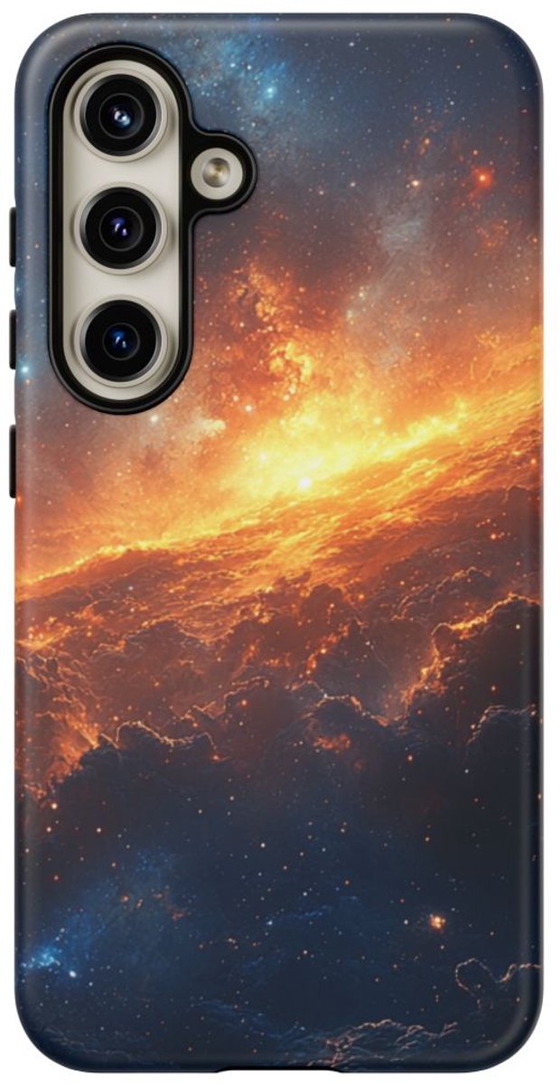 Vurige Kosmische Nevel – Telefoonhoesje Geschikt voor Samsung Galaxy S24