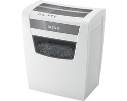 Leitz IQ Slim Home Office Papierversnipperaar - P4 Snippers - Tot 10 Vel - 23L - Wit