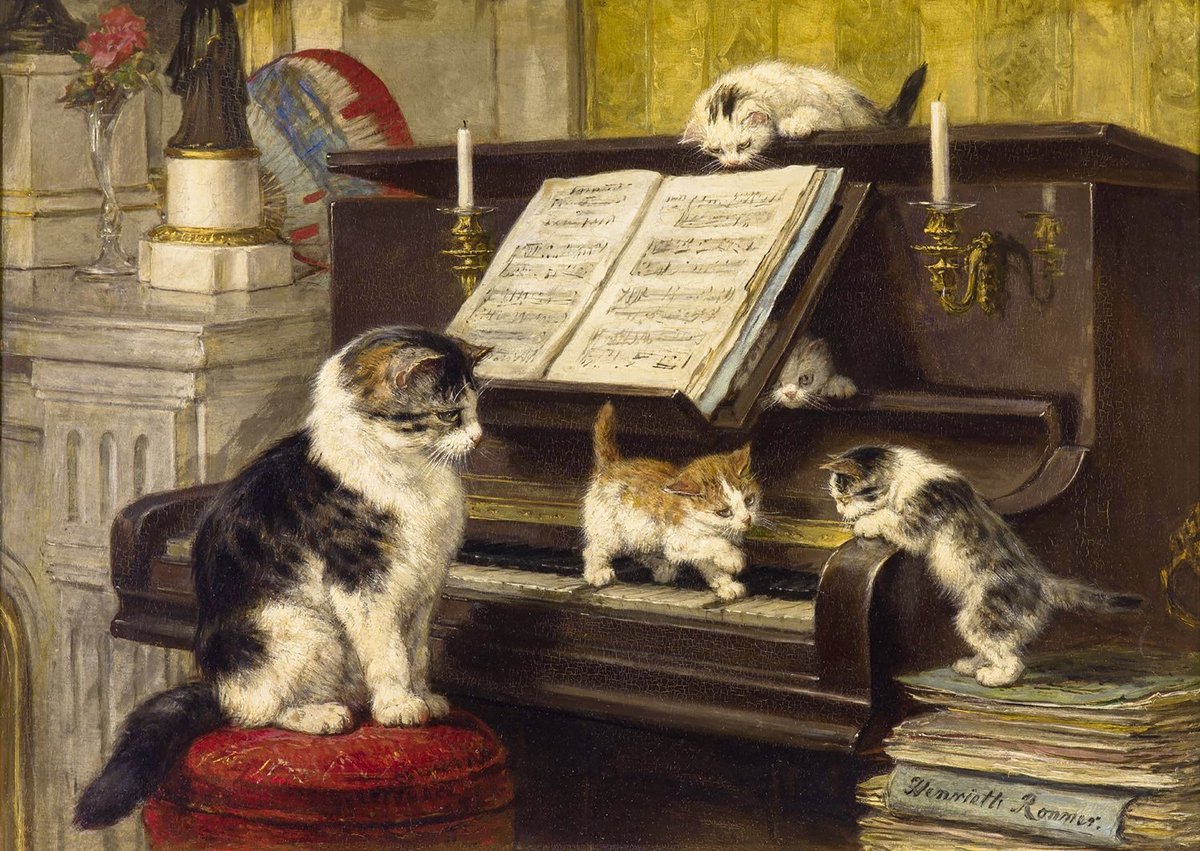 Enjoy Puzzle legpuzzel The Piano Lesson - 1000 stukjes katten kunst.