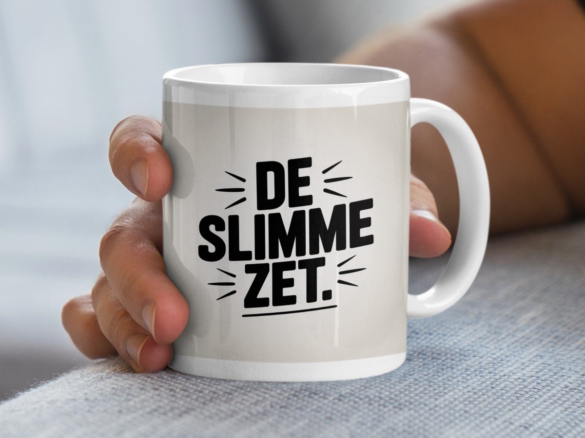 De Slimme Zet Mok, Grappige Mok, Slimme Zet Cadeau, Unieke Koffiemok, Beker, Theemok, Nieuwigheid Mok Cadeau, Quote Mok