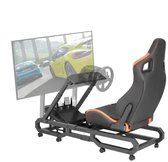 Bol.com Racestoel - Cockpit Simulator - Volledig Verstelbaar - Met Beeldscherm Bevestiging - 330 kg Draagkracht - Met Comfortabe... aanbieding