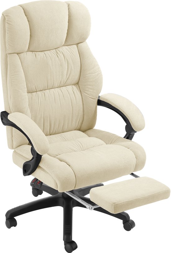 tectake Luxe Bureaustoel Ergonomisch met Voetsteun en - tectake® - €138,00