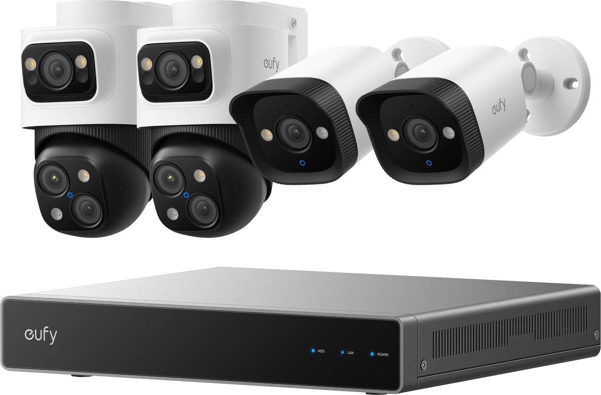 Eufy S4 4K PoE Beveiligingscamera Systeem met 4 Camera's - ANKER TECHNOLOGY (UK) LTD - €829,00