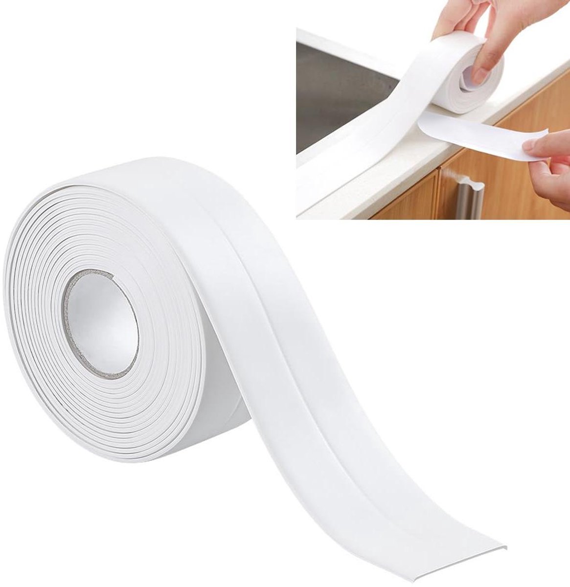 JGS Premium - Waterdichte afdichtingstape zelfklevend 5m x 38mm - Flexibel afdichtingstape voor badkamer - Afdichtingsstrip voor keuken en badkamer - Zelfklevend - Hoeken - Duurzaam materiaal