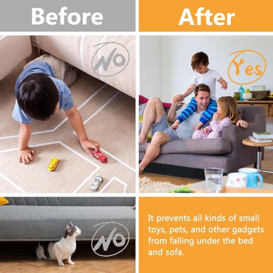 Set Van 8 Verstelbare Bedstijgers Voor Meubels - Verhoog Je Bank En Tafel Met 3 Inch Liften