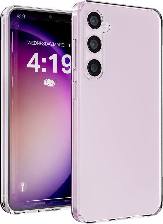 Transparant siliconen hoesje Samsung S23 | Schokbestendig tot 2 meter | Dunne beschermhoes cover