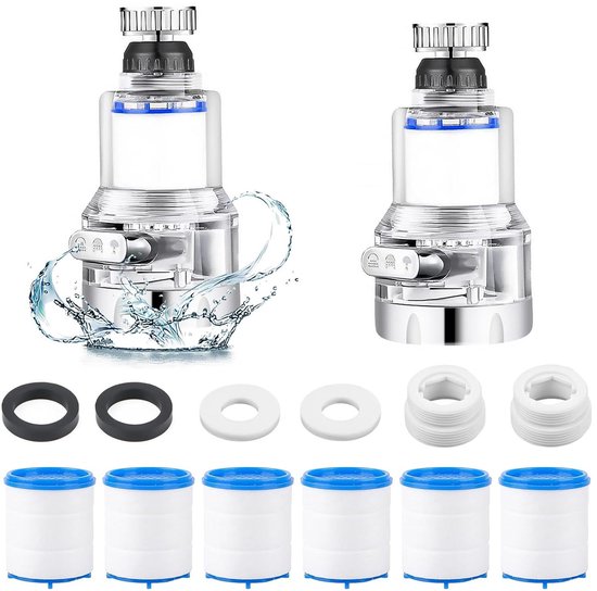 HOMELODY Waterfilter kraan 3.0 met led-display, 5 filters inbegrepen en