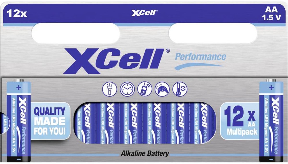 XCell AA batterij (penlite) Alkaline 1.5 V 12 stuk(s)