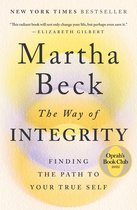 Boekomslag van "The Way of Integrity" door Martha Beck, met een zachtgele en paarse werveling en "Oprah's Book Club 2022".