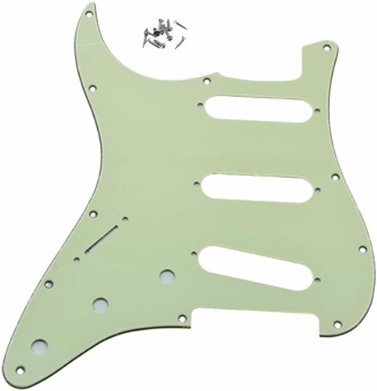 Dopro Oude Parel 11 Gat Strat Stijl Gitaar Slagplaat Brug Omgekeerd voor FD Jimi Hendrix Stratocaster