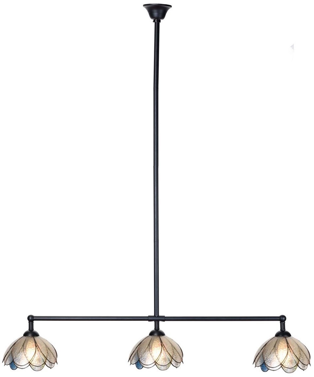 Coloured by Art Tiffany T-lamp 3 lichts Sparkling Pioenroos - Art Deco Trade Transparant