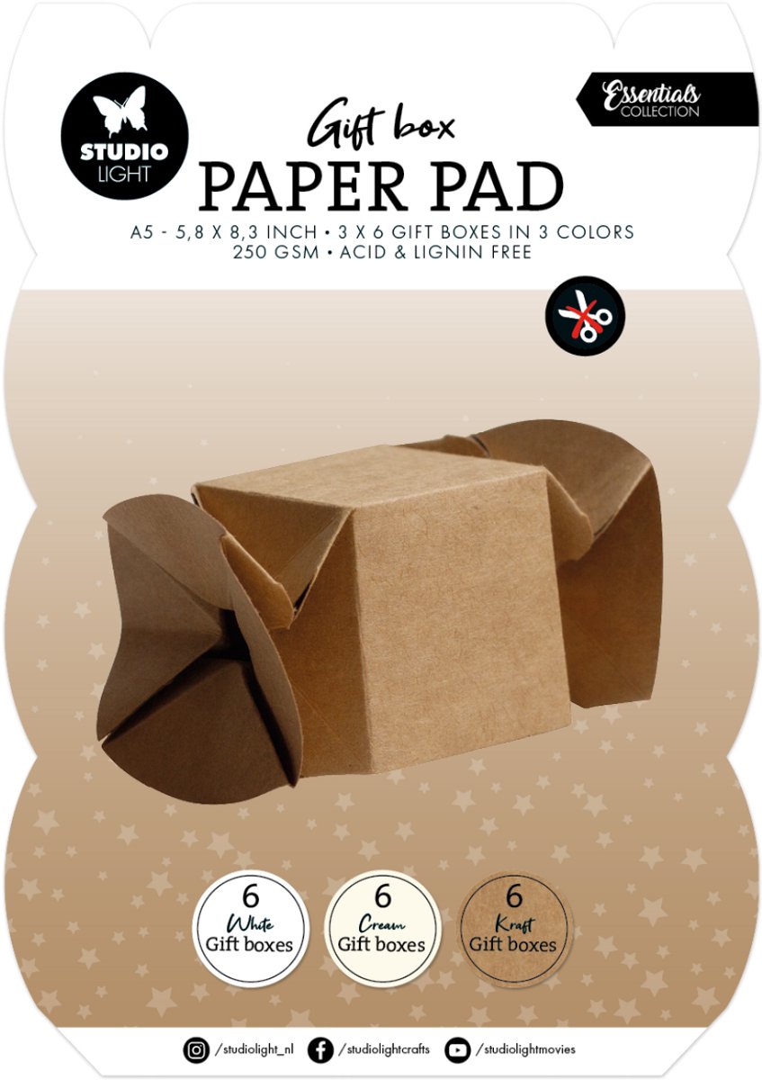 Giftbox paper pad Candybox - Essentials nr. 356
