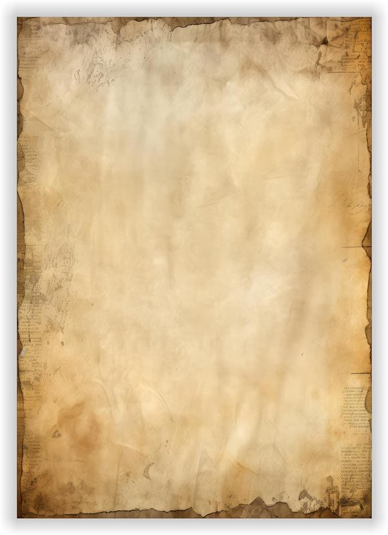 Papier Vintage A4 - 120 g/m² - lot de 25 feuilles - imprimable recto verso