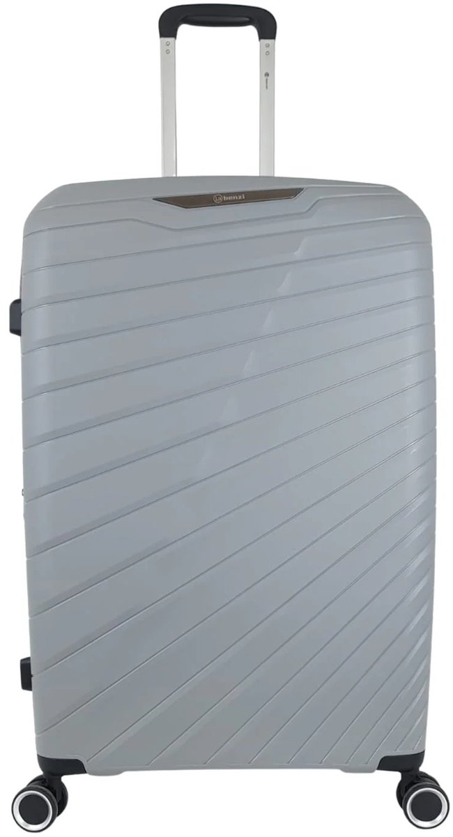 Benzi Salvador Grote Koffer 75 cm - 95/102 liter - Expandable - Grijs
