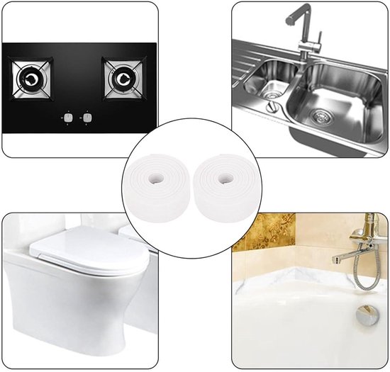 Milduall Zachte plint zelfklevend, 10 meter flexibele PVC plint 50 x 20 mm, kniklijst voor keuken, badkamer en muur, decoratief, uv-bestendig, wit