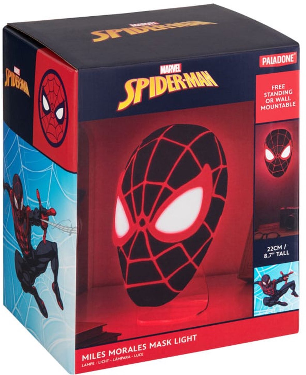 Paladone Products Spider-Man 3D LED Light Miles Morales Mask thumbnail 5