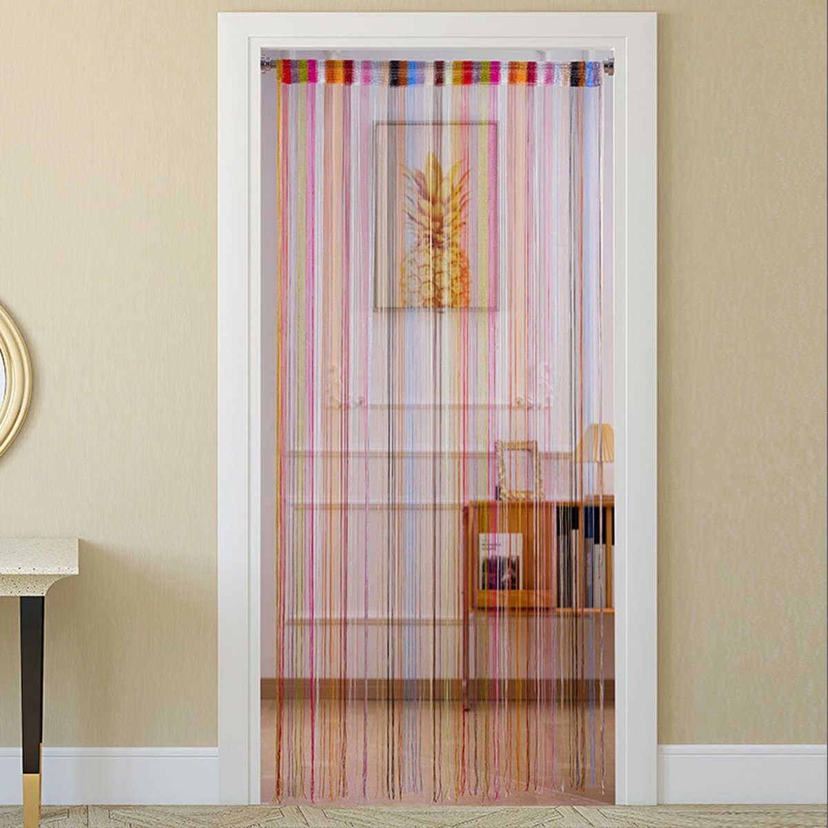 Ibenzoa® Draadgordijn voor Insectenbescherming met Pastelkleuren en Optimale Luchtcirculatie 100 x 200 cm